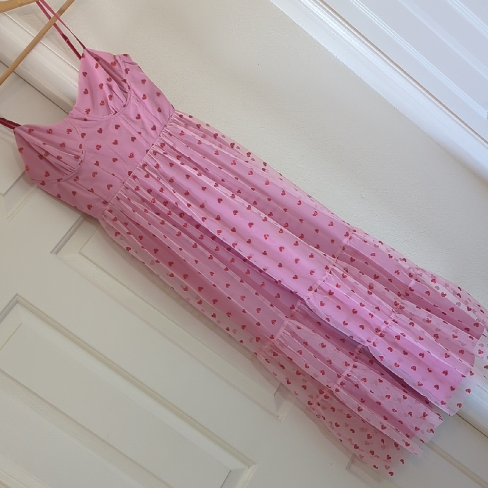 Betsey Johnson Pink Mesh Dress